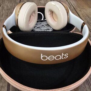 Beats Solo3 Wireless Headphones – Rose Gold Limited Edition w/ Case, EUC